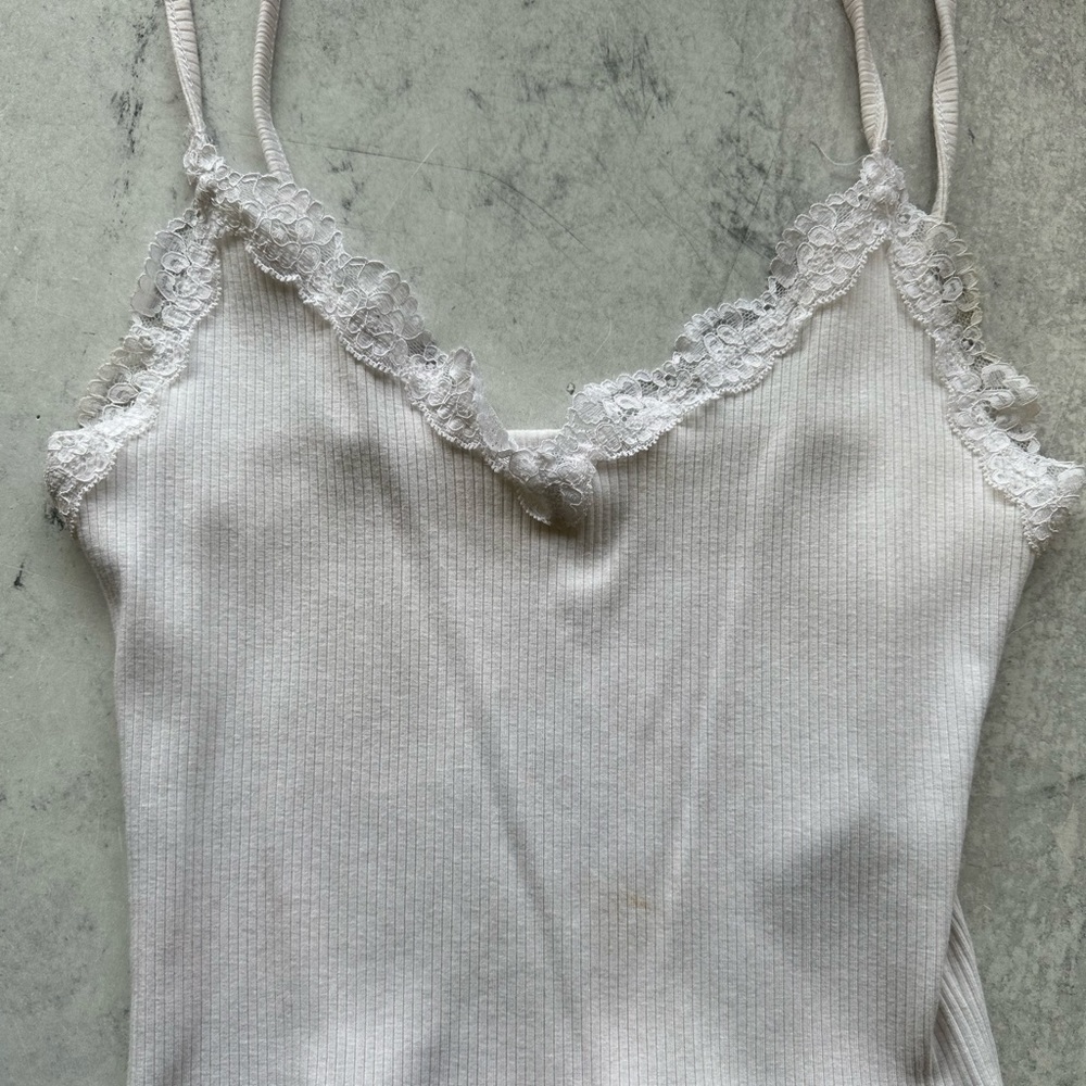 White Lace Tank Top